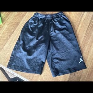 Jordan black youth shorts